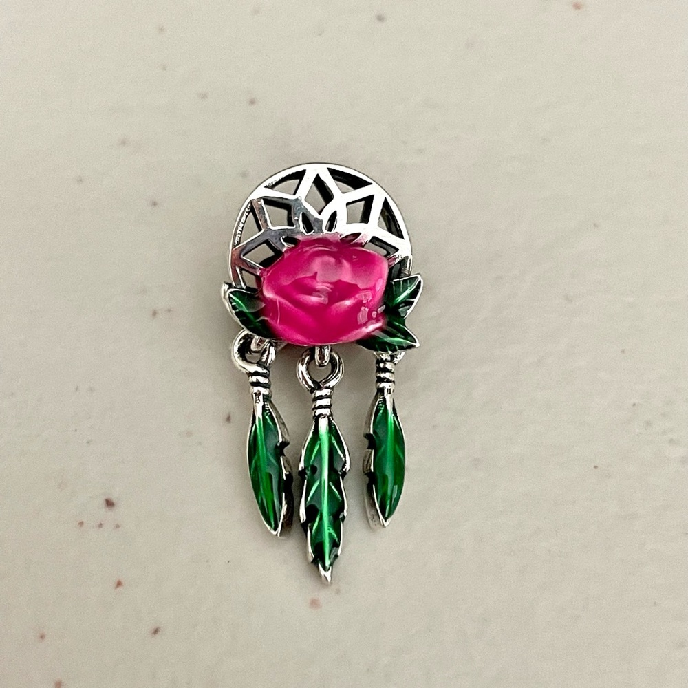 Rose Leaves Bracelet Charm
